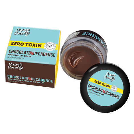 Buy Super Smelly Zero Toxin Chocolate Decadence Natural Lip Balm - Purplle
