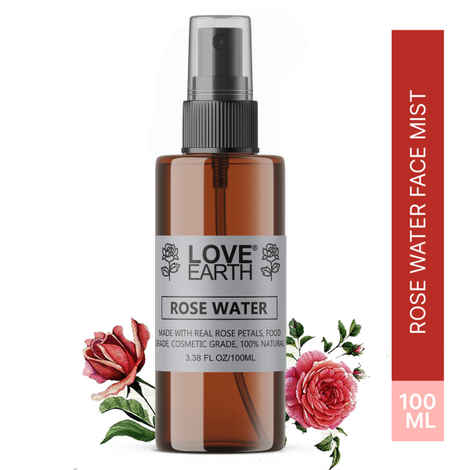 Buy Love Earth Rose Water Face Mist withA real Rose Petals 100 ml - Purplle