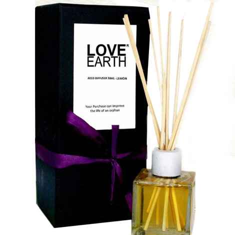 Buy Love Earth Reed Diffuser Lemon Scent Toxin-Light Frangrance 30 ml - Purplle
