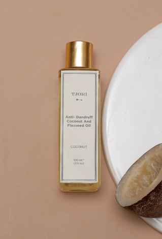 Buy Tjori Anti- Dandruff Coconut and Flaxseed oil - Purplle