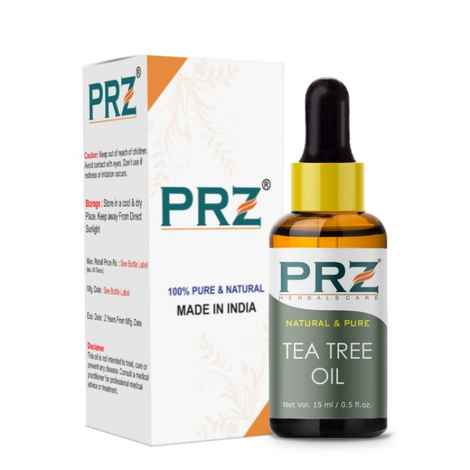 Buy PRZ Tea Tree Essential Oil - Pure Natural & Therapeutic Grade Oil for Aromatherapy Body Massage, Skin Care & Hair Care, 15 ml - Purplle