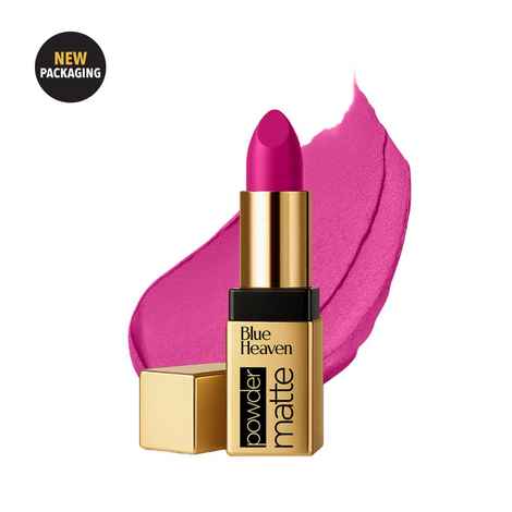 Buy Blue Heaven Powder Matte Lipstick for Women | Highly Pigmented | Light Weight | Creamy & Comfortable Buttery Texture | Luxe Matte Finish | Dahlia Fields | 3.5 gm - Purplle