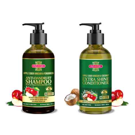 Buy Inveda Apple Cider Vinegar Anti Dandruff Expert Kit (Pack of 2) (600 ml) - Purplle