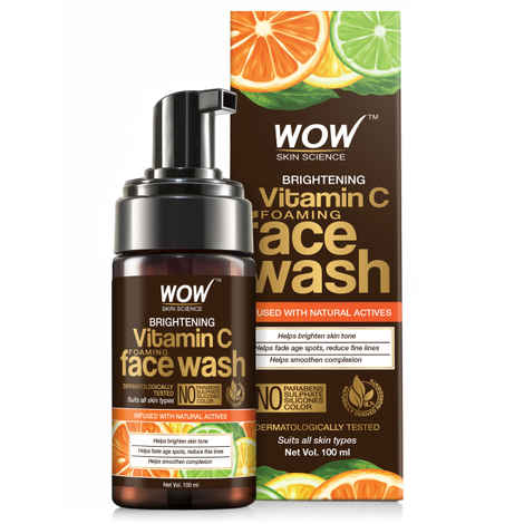 WOW Skin Science Brightening Vitamin C Foaming Face Wash With Pump (100 ml)