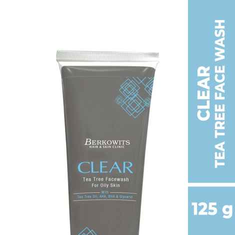 Buy Berkowits Clear Tea Tree Facewash For Oily Skin (125 g) - Purplle