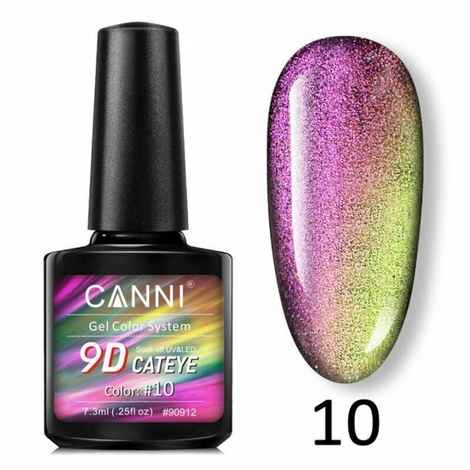 Buy CANNI 9D Cat Eye Nail Gel Polish Galaxy Magnetic UV/LED Soak Off 7.3ml 9D Art Polish Galaxy Magnetic UV LED Gel Nail polish (CANNI-9D-10) - Purplle