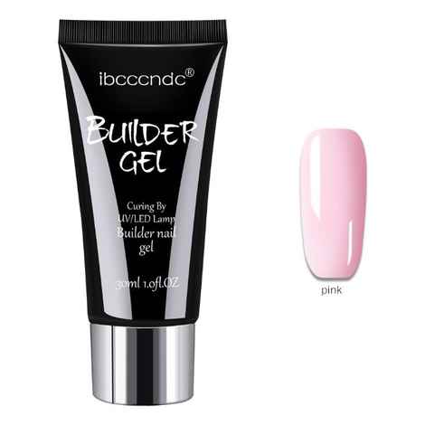Buy ibcccndc 30g Acrylic Fast Building UV Polygel Nail Gel Nail Extension Gel Nail Tips UV Builder Nail Art Poly Gel (ibc-06-Pink) - Purplle