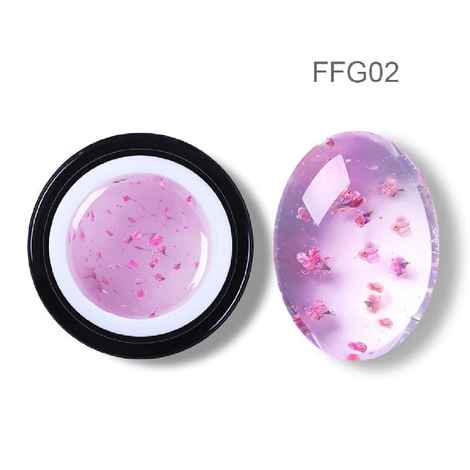 Buy BORN PRETTY 5ml Floral UV Gel Varnish Lucky Gel Paint Dried Flowers Nail Art Glue 3D DIY Desgin Natural Fairy Nail Gel Polish (BP-FFG-02) - Purplle