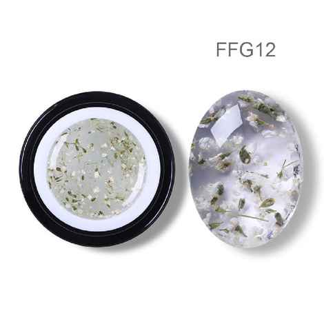 Buy BORN PRETTY 5ml Floral UV Gel Varnish Lucky Gel Paint Dried Flowers Nail Art Glue 3D DIY Desgin Natural Fairy Nail Gel Polish (BP-FFG-12) - Purplle