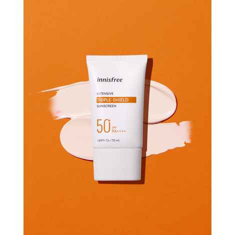 Buy Innisfree Intensive Triple Shield Sunscreen SPF50+ PA++++ (50 ml) - Purplle