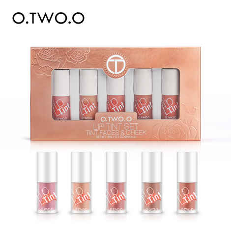Buy O.TWO.O Lip Tint Set (Tint Faces & Cheek) - Purplle