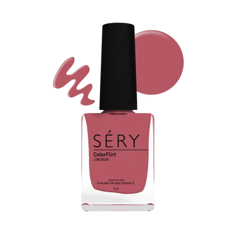 Buy SERY ColorFlirt Nail Paint Glazing Pink, (10 ml) - Purplle