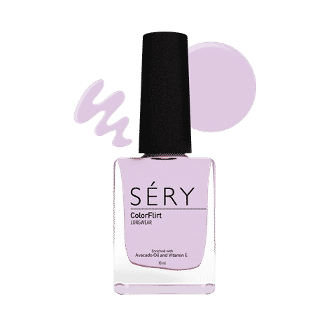 Buy SERY ColorFlirt Nail Paint Soothing Lilac, (10 ml) - Purplle