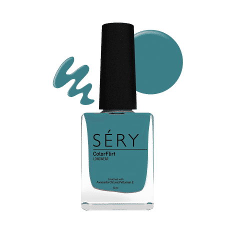 Buy SERY ColorFlirt Nail Paint Hawaiian Blue, (10 ml) - Purplle