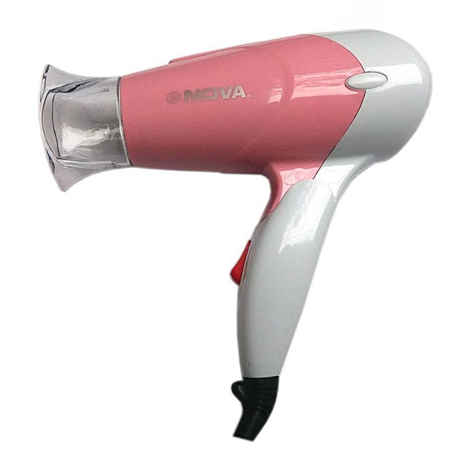 Buy Nova Foldable Hair Dryer 1400W With Hot & Cold Feature 100gm - Purplle