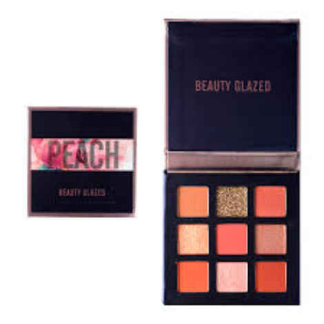 Buy Beauty Glazed 9 Colors Eyeshadow Palette - Peach (40 g) - Purplle
