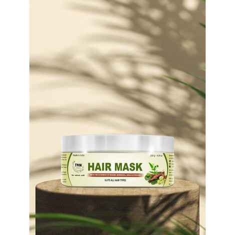 Buy TNW The Natural Wash Hair Mask with Brahmi, Bhringraj, Amla & Shikakai 200 gm - Purplle