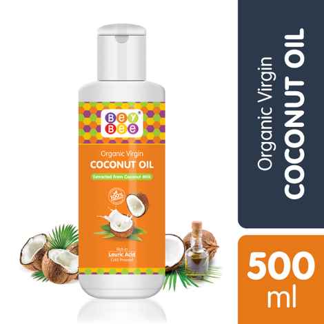 Buy BeyBee Organic Extra Virgin Coconut Oil,Hair & Skin - 500 ml - Purplle