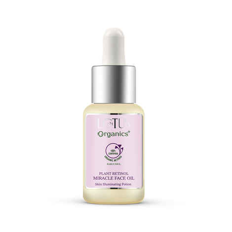 Buy Lotus Organics+ Bakuchiol Plant Retinol Miracle Facial Oil | Anti Ageing | Whitening & Brightening | 15ml - Purplle