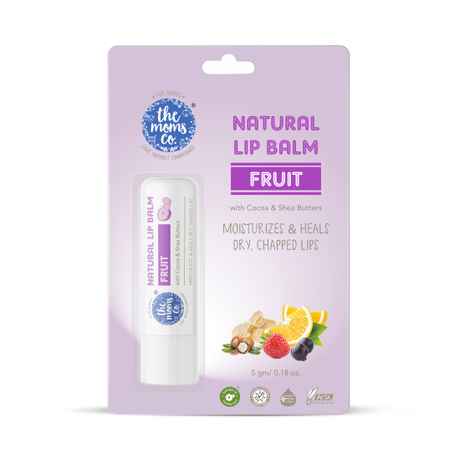 Buy The Moms Co. Natural Fruit Lip Balm (5 g) - Purplle