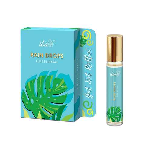 Buy Iba Pure Perfume - Rain Drops, 10 ml, Cool l Alcohol Free, Long Lasting l Vegan & Cruelty Free - Purplle