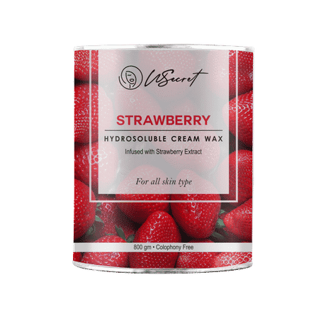 Buy WSecret Strawberry Hydrosoluble Cream Wax (800gm) - Purplle