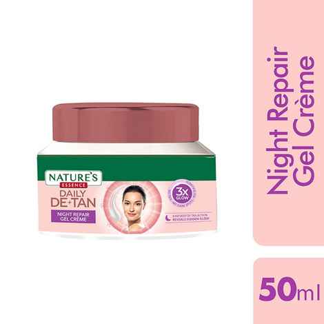 Nature's Essence Daily De-Tan Night Repair Gel Creme, 50 gms