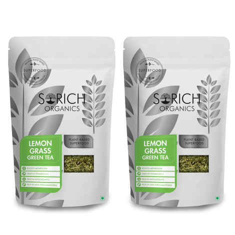 Buy Sorich Organics Lemongrass Green Tea - 200 Gm (100*2) Pack of 2 - Purplle