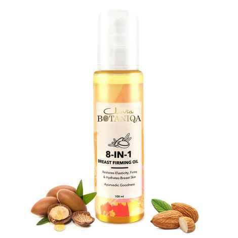 Buy Clovia Botaniqa 8-in-1 Breast Firming Oil with Argan & 7 Natural Oils, Natural, Ayurvedic -100ml - Purplle