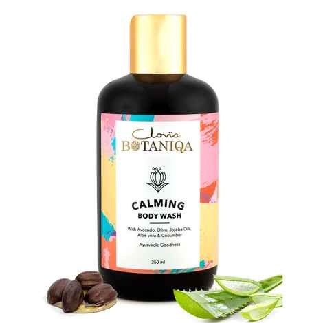 Buy Clovia Botaniqa Calming Body Wash with Jojoba, Aloe Vera Natural Ayurvedic for Dry Skin - 250ml - Purplle