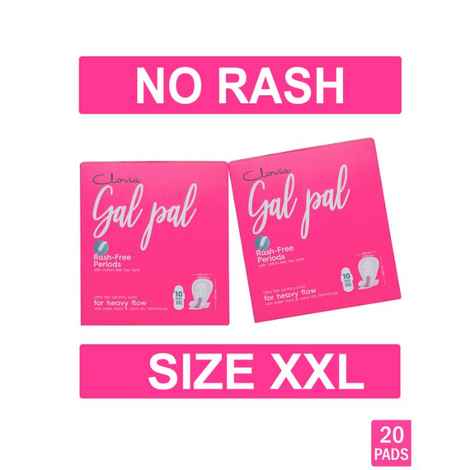 Buy Clovia Gal Pal Sanitary Pads - 20 Pads- XXL for Extra Heavy Flow - 320 mm - Purplle