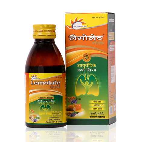 Buy DR. MOREPEN Lemolate Gold Ayurvedic Cough Syrup - 100ml - Purplle