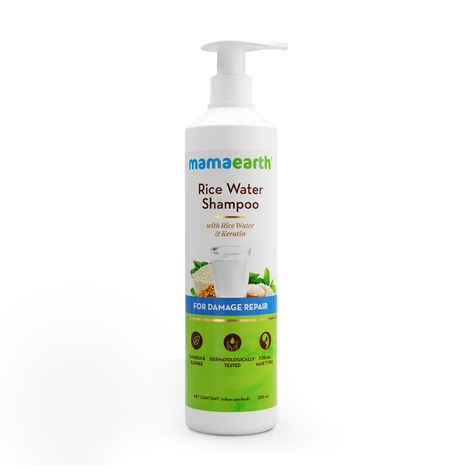 Buy Mamaearth Rice Water Shampoo With Rice Water & Keratin For Damage repair (250 ml) - Purplle