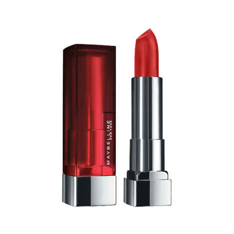 Maybelline New York Color Sensational Creamy Matte Lipstick, 816 Major Crimson (3.9 g)