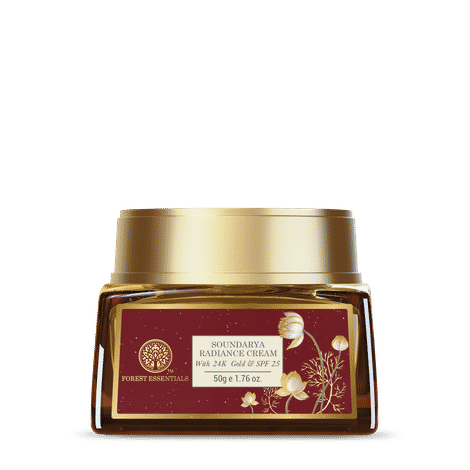 Buy Forest Essentials Soundarya Radiance Cream With 24K Gold & SPF25 50 gms - Purplle