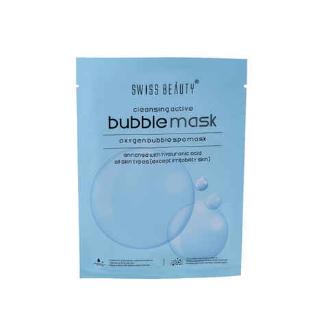 Buy Swiss Beauty Cleansing Active Bubble Mask (30 ml) - Purplle