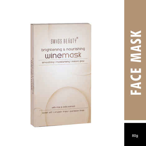 Buy Swiss Beauty Brightening & Nourishing Wine Mask (80 g) - Purplle