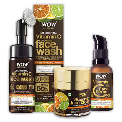 Buy WOW Vitamin C Complete Face Care Combo - Purplle