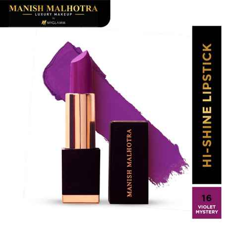 Buy Manish Malhotra Beauty By MyGlamm Hi-Shine Lipstick-Violet Mystery-4gm - Purplle