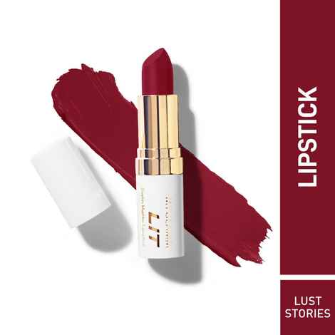 MyGlamm LIT Satin Matte Lipstick-Lust Stories-4.5gm
