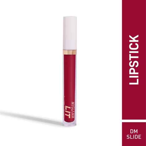 Buy MyGlamm LIT Liquid Matte Lipstick-Dm Slide-3ml - Purplle