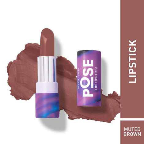 Buy MyGlamm POSE HD Lipstick-Muted Brown-4gm - Purplle