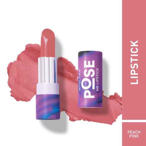 Buy MyGlamm POSE HD Lipstick-Peach Pink-4 gm - Purplle
