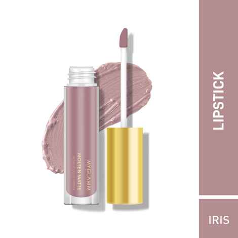 Buy MyGlamm Molten Matte Metallic Liquid Lipstick-Iris-4.7ml - Purplle