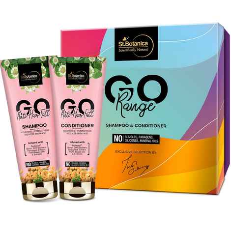 Buy StBotanica Go Anti Hair Fall Shampoo + Conditioner, 200ml Each, No SLS / Sulphate, Paraben, Silicones, Colors - Purplle