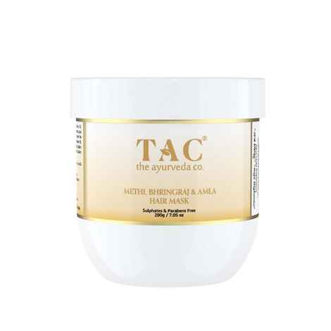 Buy TAC - The Ayurveda Co. Hair Mask For Hair Growth with Methi, Bhringraj, Amla & Natural Keratin - Free From Parabens & Sulphate - 200g For Frizzy Hair - Purplle