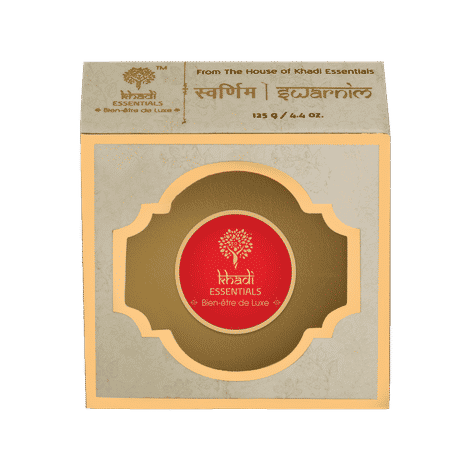 Buy Khadi Essentials Turmeric Soap with Pure Sandalwood, Chaulmoogra, Castor, Shea Butter For Skin Nourishment, 125gm Natural Organic Handmade Bath Bar - Purplle