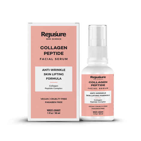Buy Rejusure Collagen Peptide Face Serum for Enhance Skin Elasticity, Anti Wrinkles, Antiaging, Improves Skin Texture, Deep Moisturization of Skin - 30ml - Purplle