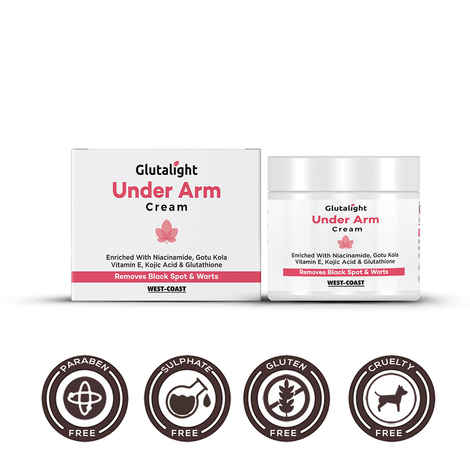Buy Glutalight Under Arm Cream For Removes Black Spot & Warts - 50 gm - Purplle