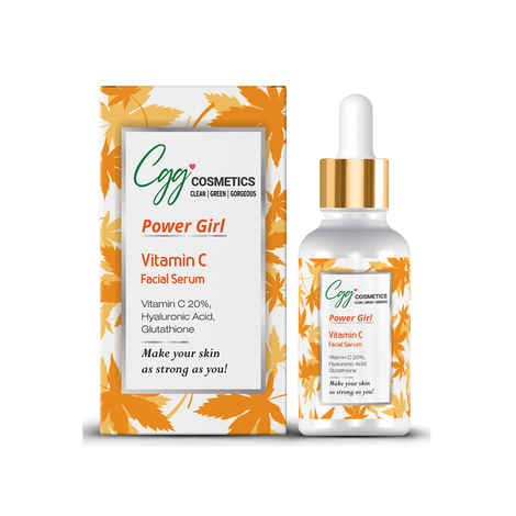 Buy CGG Cosmetics Vitamin C 20%, Hyaluronic Acid, & Glutathione Facial Serum - 30ml - Purplle